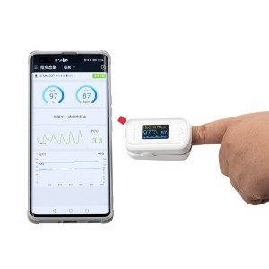 F02W 0.96 TFT Screen Visual Alarm Pediatric SpO2 Pulse Oximeter Fingertip with Sound