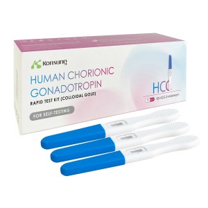 Best Price for Medical Portable Urine Tester - Ks-HCG-3 High Accuracy Rapid Midstream HCG Pregnancy Test for 3 Persons  – Konsung