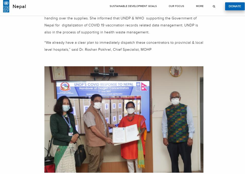 Konsung Medical & Zhongyi Group Co., Ltd. implements the United Nations aid to Nepal epidemic prevention material project